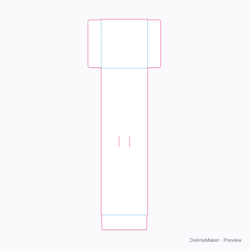 Cupcake scarf sleeve flat dieline