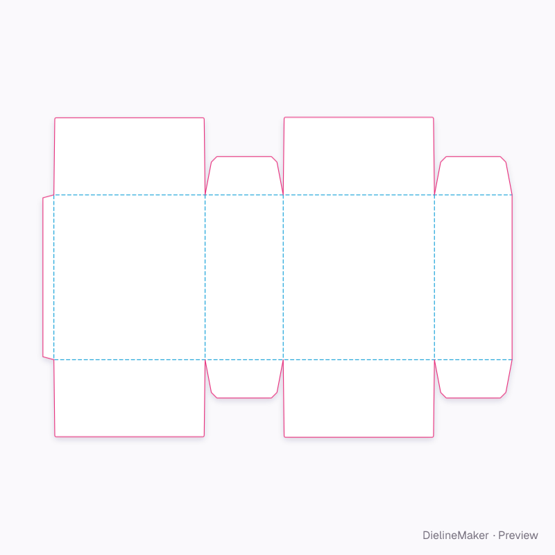 Flat dieline preview