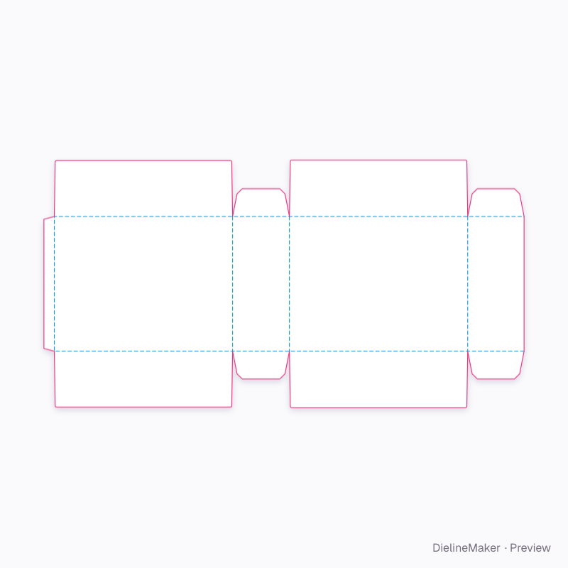 Shortbread carton — Seal end carton flat dieline