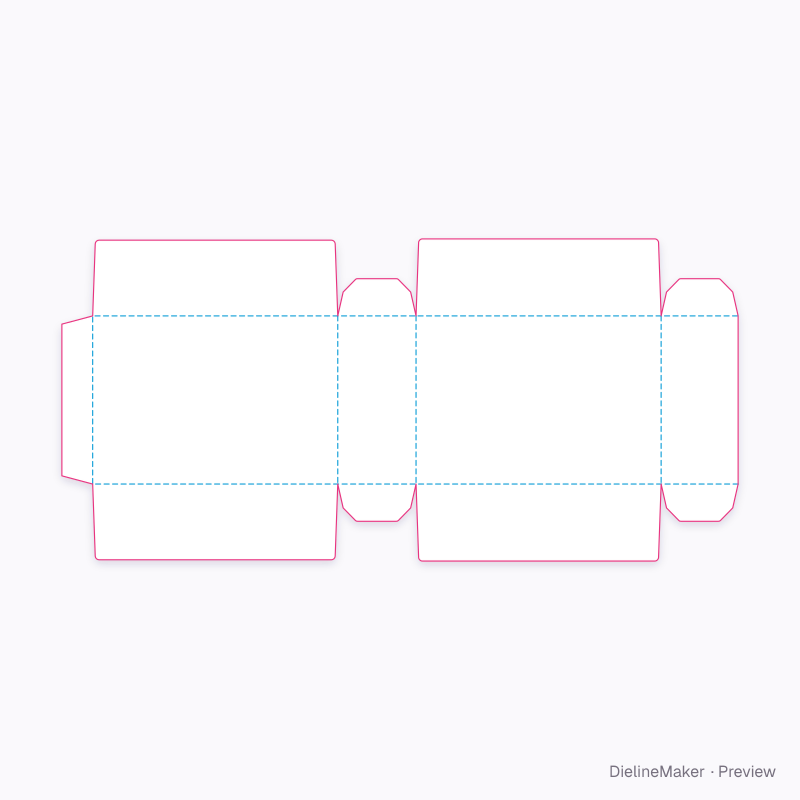 Flat dieline preview