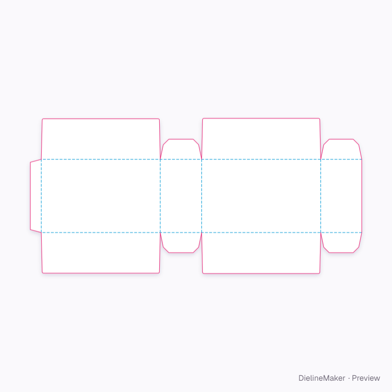 Flat dieline preview