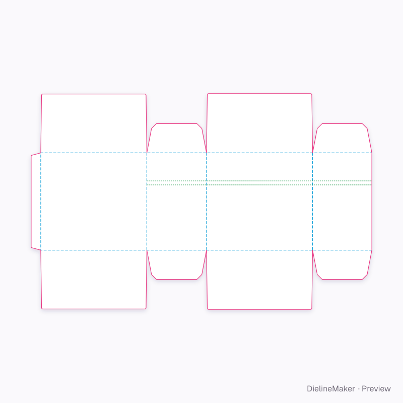 Booster box (36 packs) flat dieline