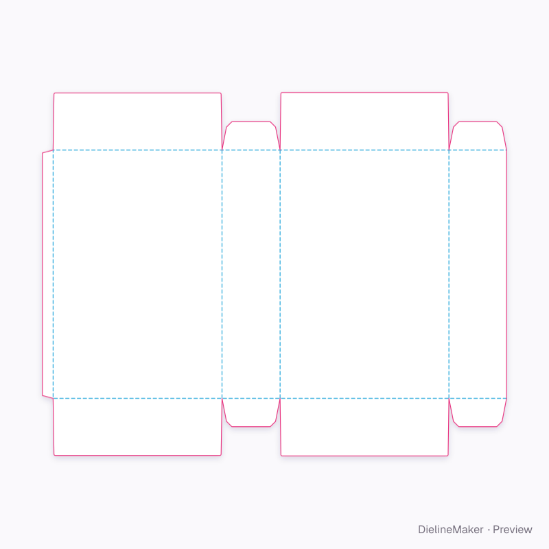 Cereal box flat dieline