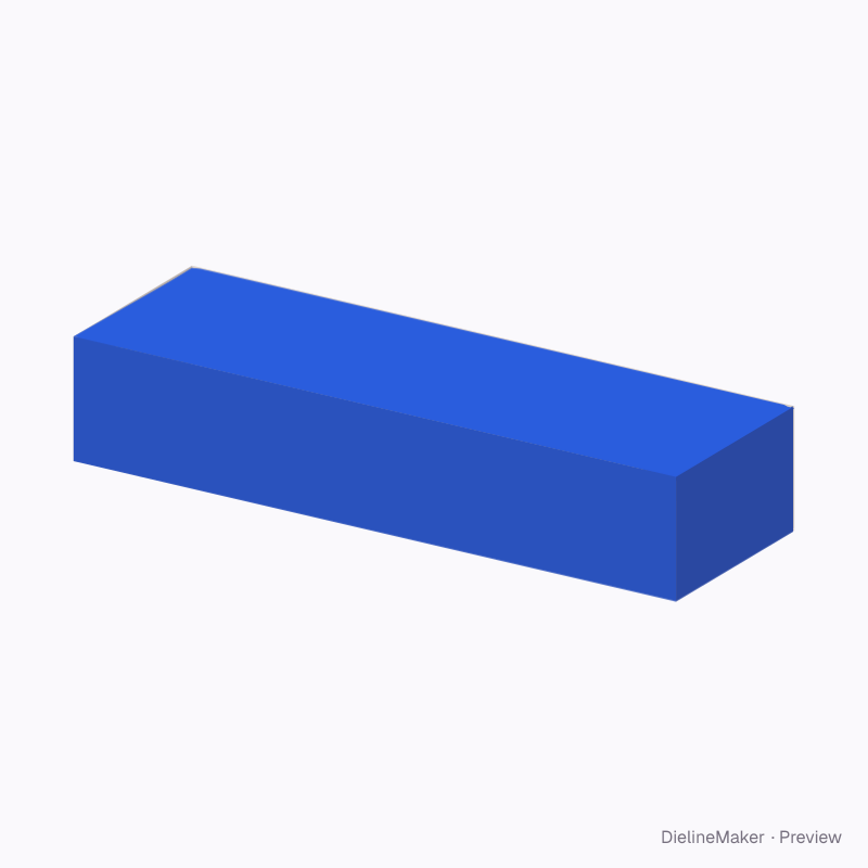 Cookie box 16 × 5 × 3 cm