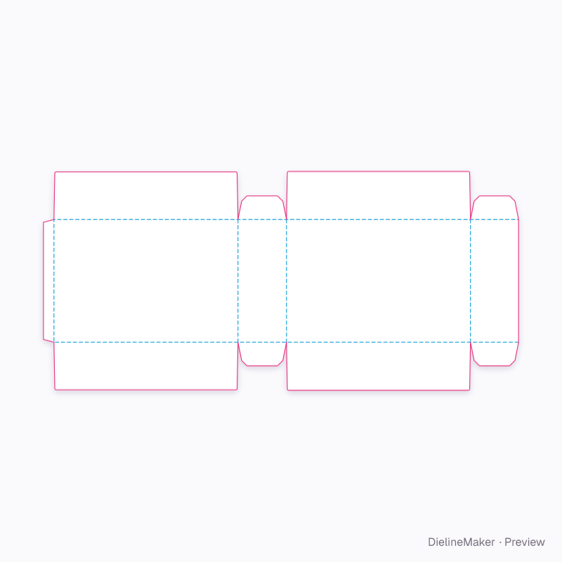 Cracker carton flat dieline