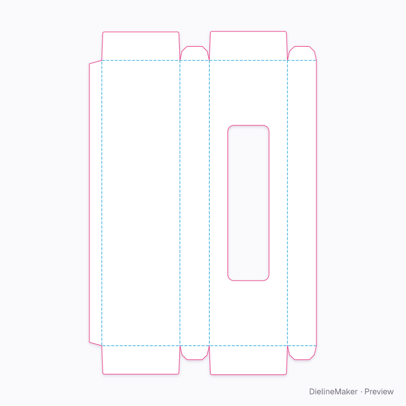 Flat dieline preview