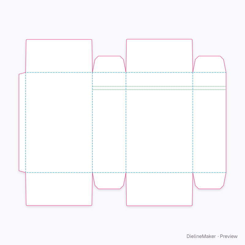 Flat dieline preview