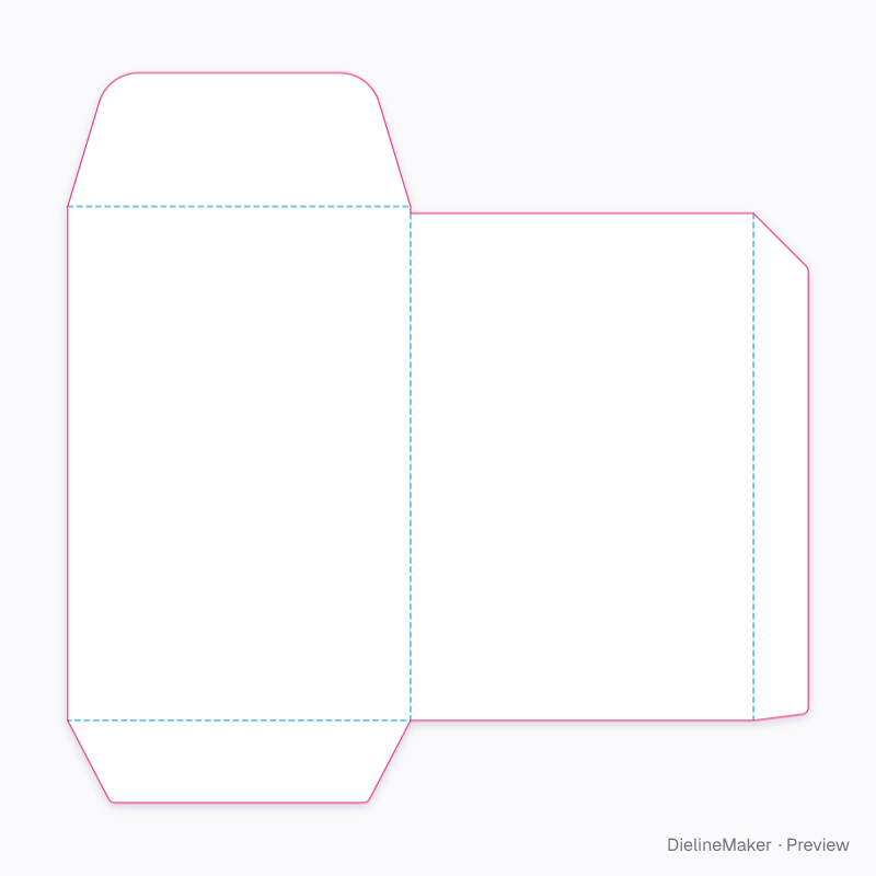 Flat dieline preview