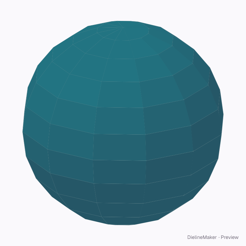 Segmented paper sphere