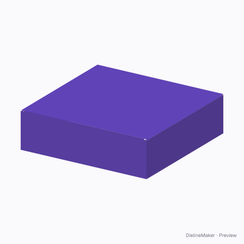 Compact board game mailer — Self-locking box with lid