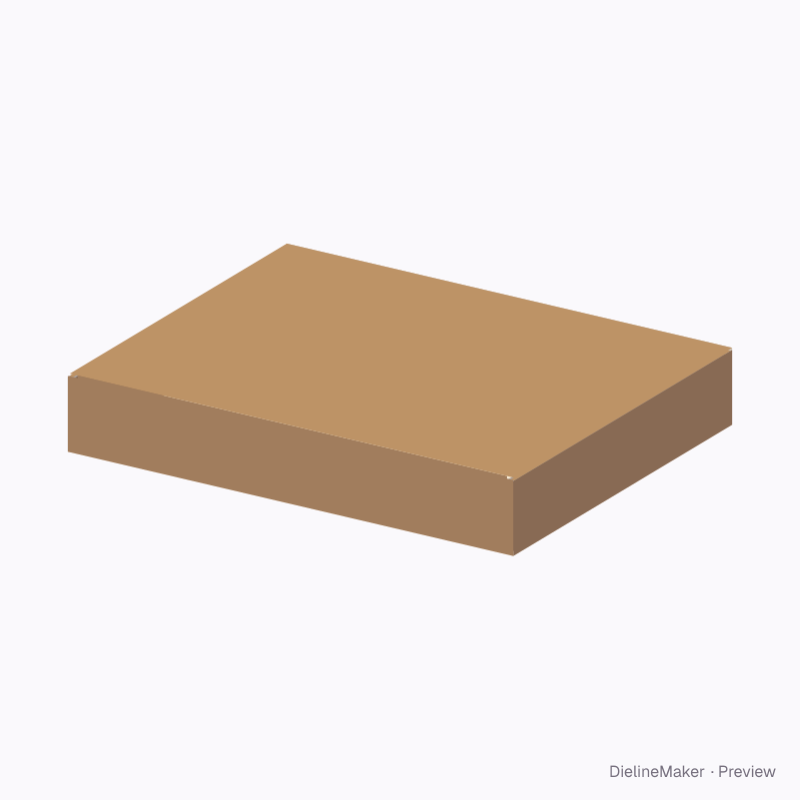 Photo album mailer — Self-locking box with lid