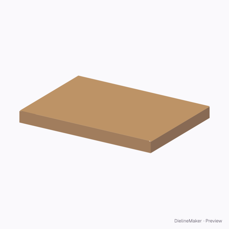 A3 art print bundle mailer — Self-locking box with lid