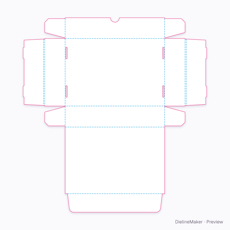 Flat dieline preview