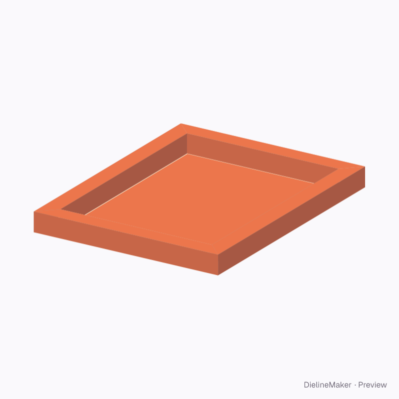 Paper shadow frame