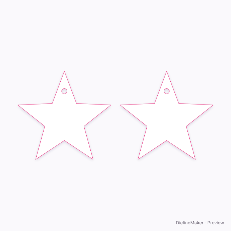 Ceramic star ornament artwork area