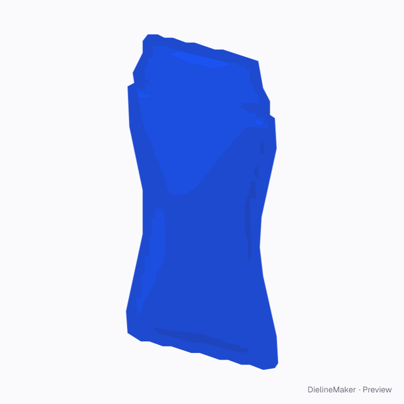 Contoured flexible sachet