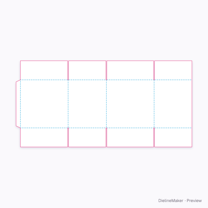 Small appliance carton — Shipping box flat dieline
