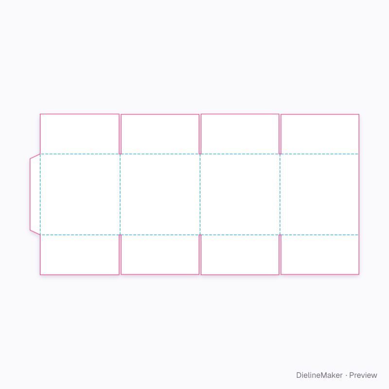 Flat dieline preview