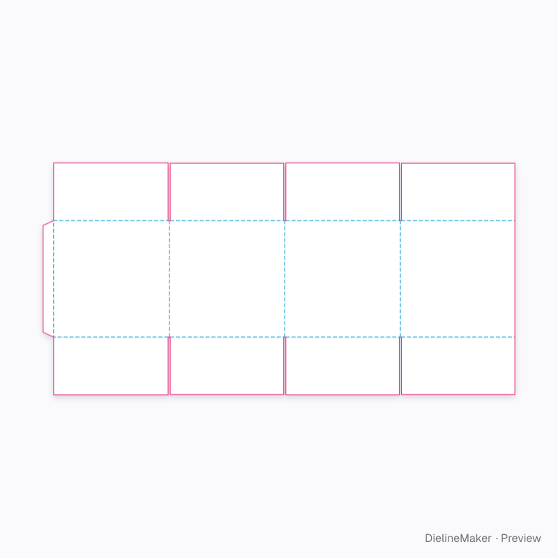 Flat dieline preview