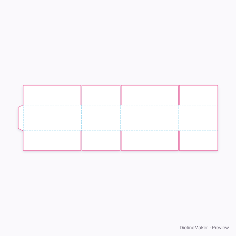 Flat dieline preview