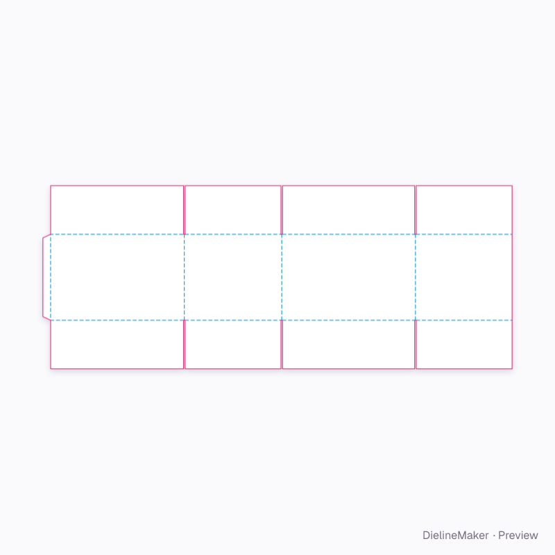 Housewares shipping carton — Shipping box flat dieline