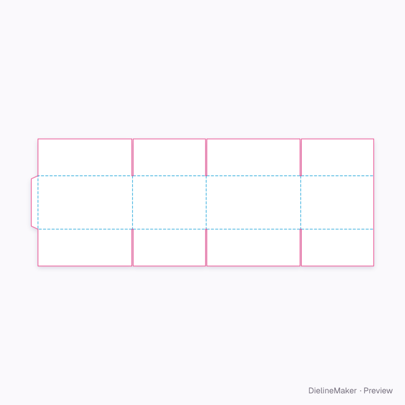 Soft goods shipping carton — Shipping box flat dieline