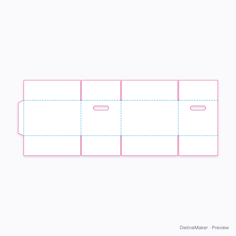 Book carton 330×230×200 flat dieline