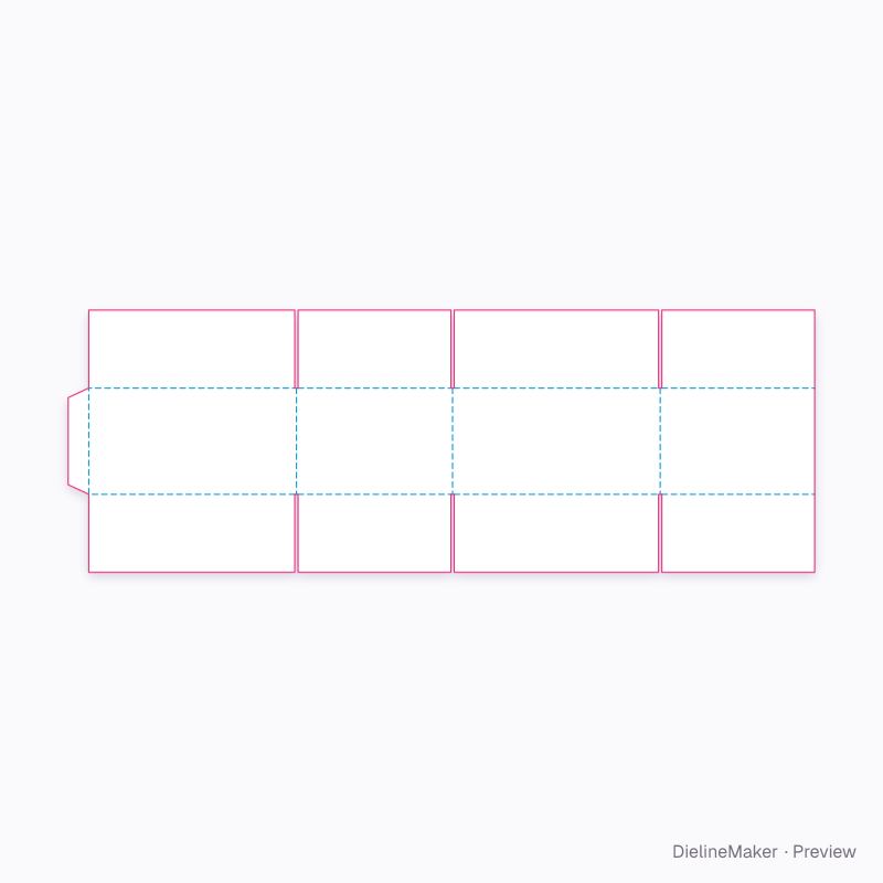 Flat dieline preview