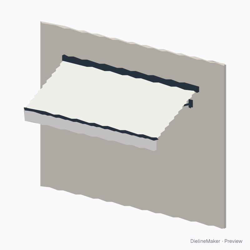 Retractable shop awning