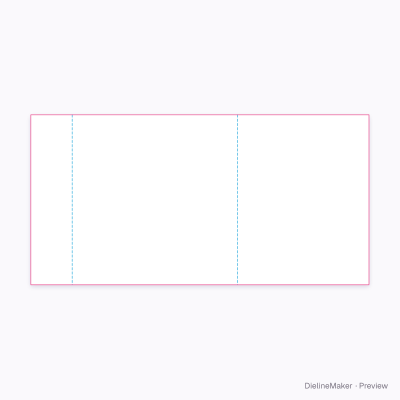 Straight can body sleeve flat dieline