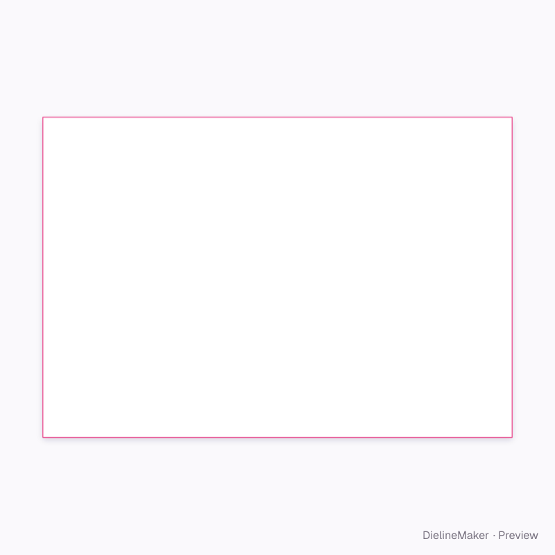 Flour bag 1 kg flat dieline