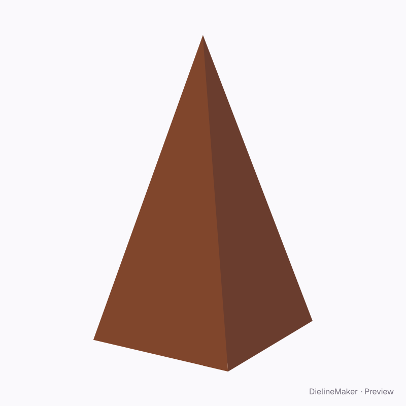 Tall side-opening pyramid