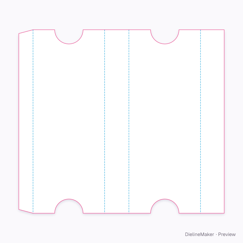 Flat dieline preview