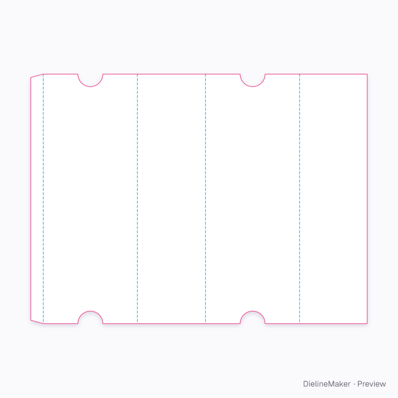 Flat dieline preview