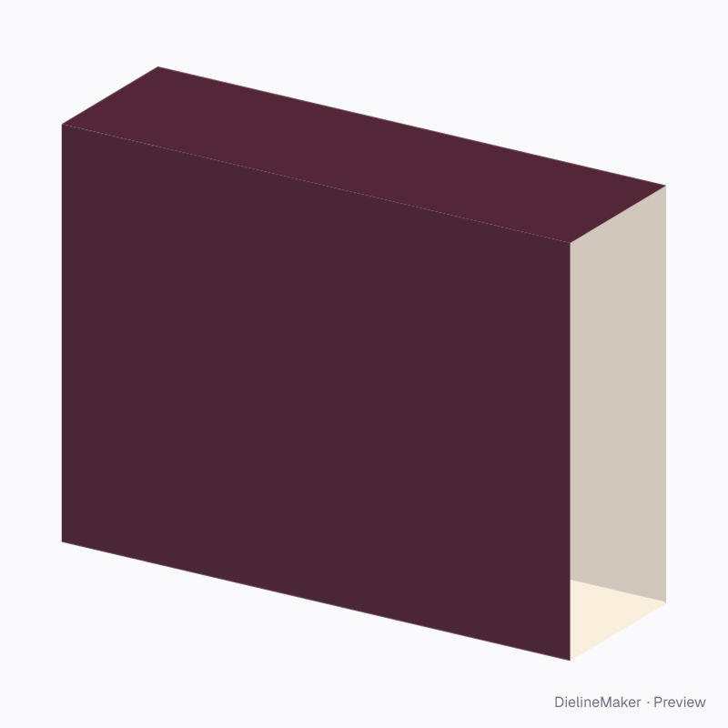 Corrugated sleeve, axis along the length