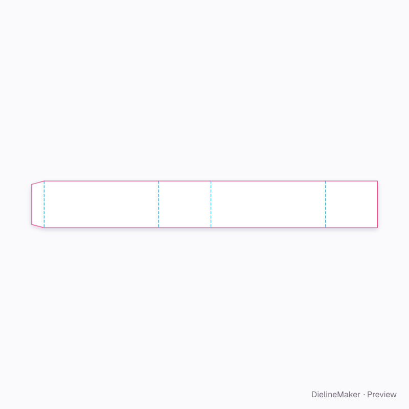 Belly band flat dieline