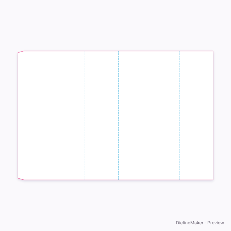 Mailer box sleeve flat dieline