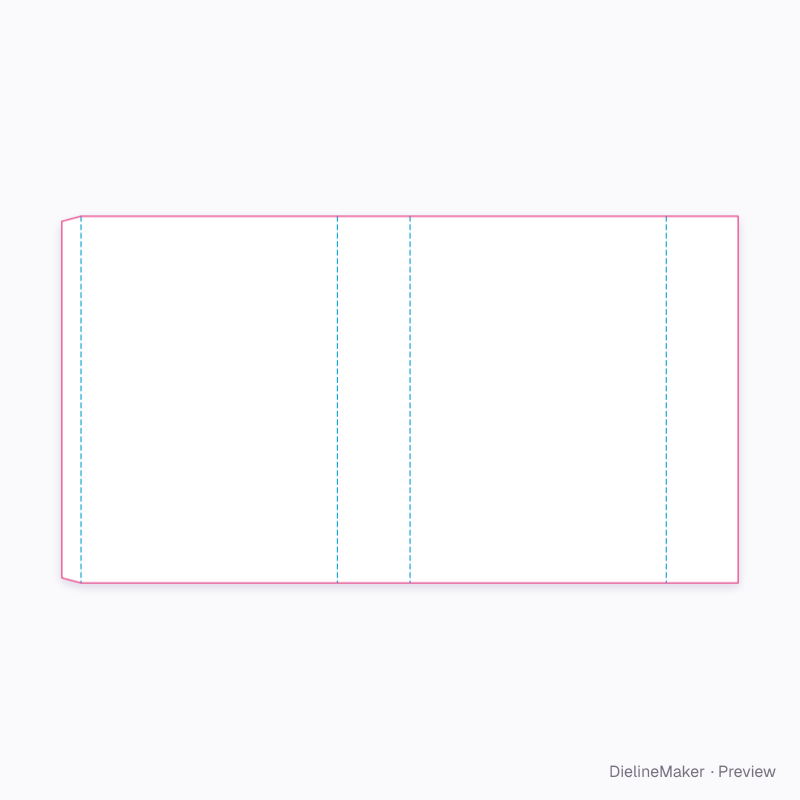 Ready-meal sleeve flat dieline