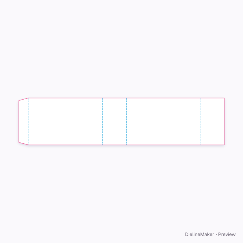 Soap sleeve flat dieline
