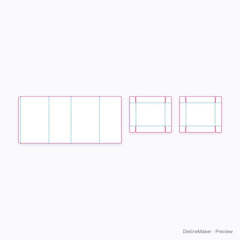 Boiler carton 450×350×750 flat dieline