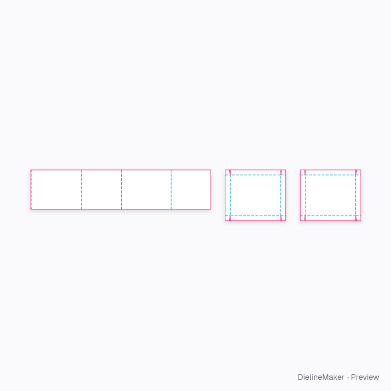 Bulk export shipper 1000×800×800 flat dieline