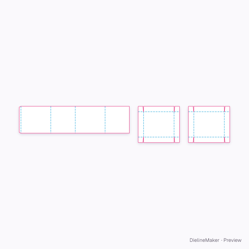 Appliance outer carton — Sleeve box with two covers flat dieline