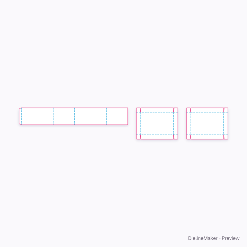 Homewares bulk carton — Sleeve box with two covers flat dieline