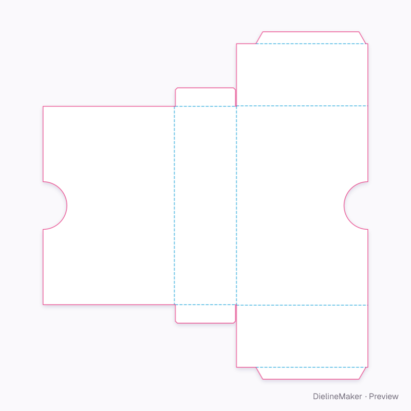 Paperback box set slipcase flat dieline