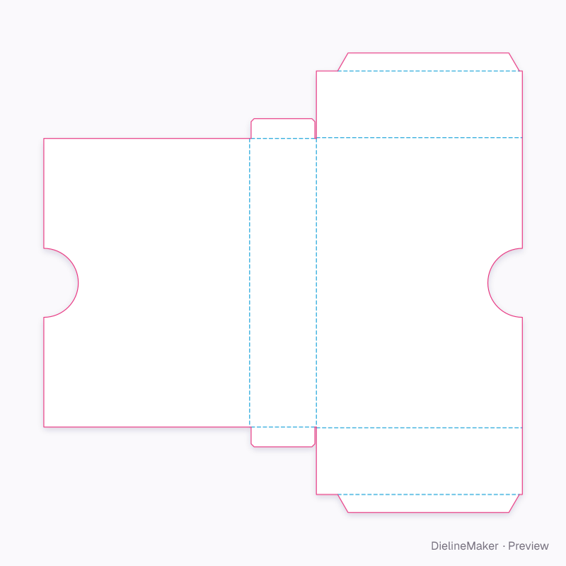 DVD box set slipcase flat dieline