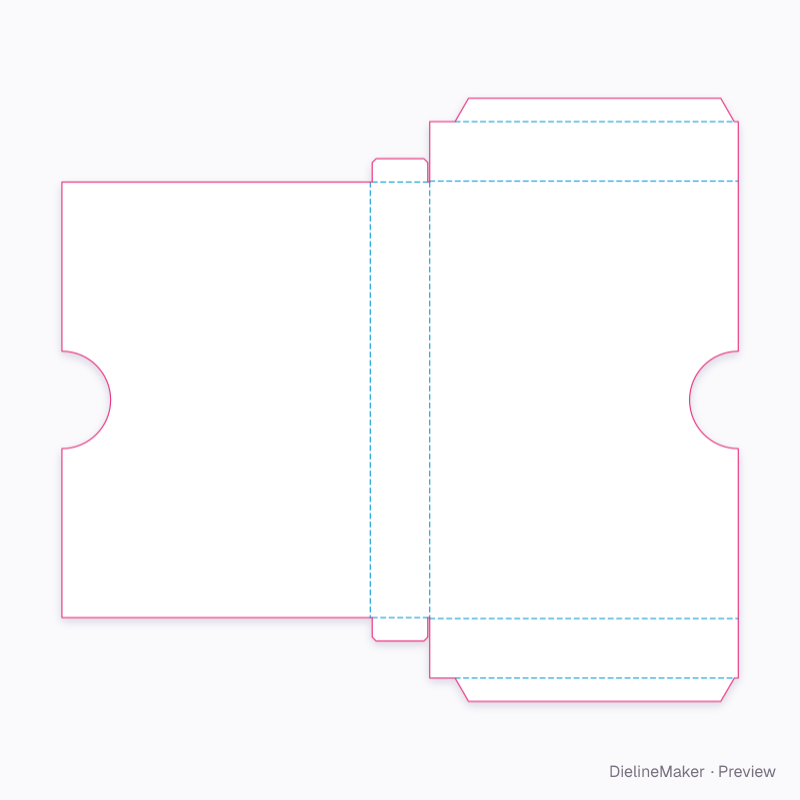 Flat dieline preview