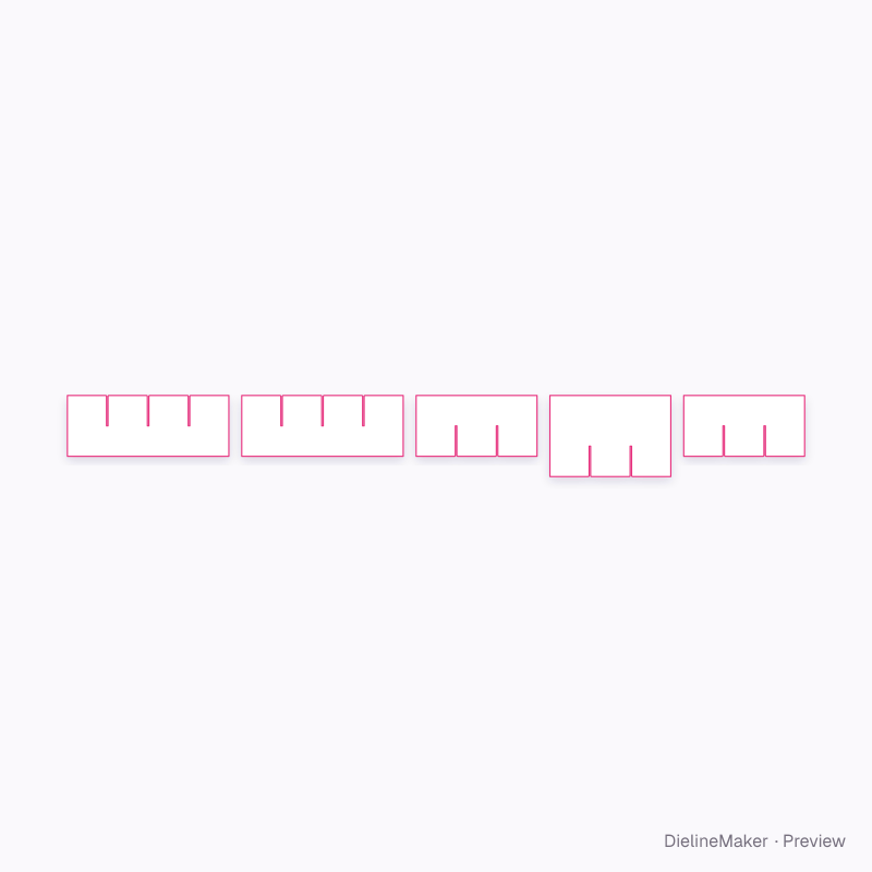 Flat dieline preview
