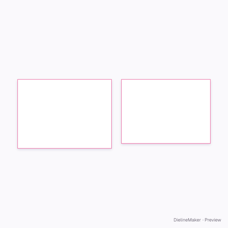 Wedding pair ring box artwork area