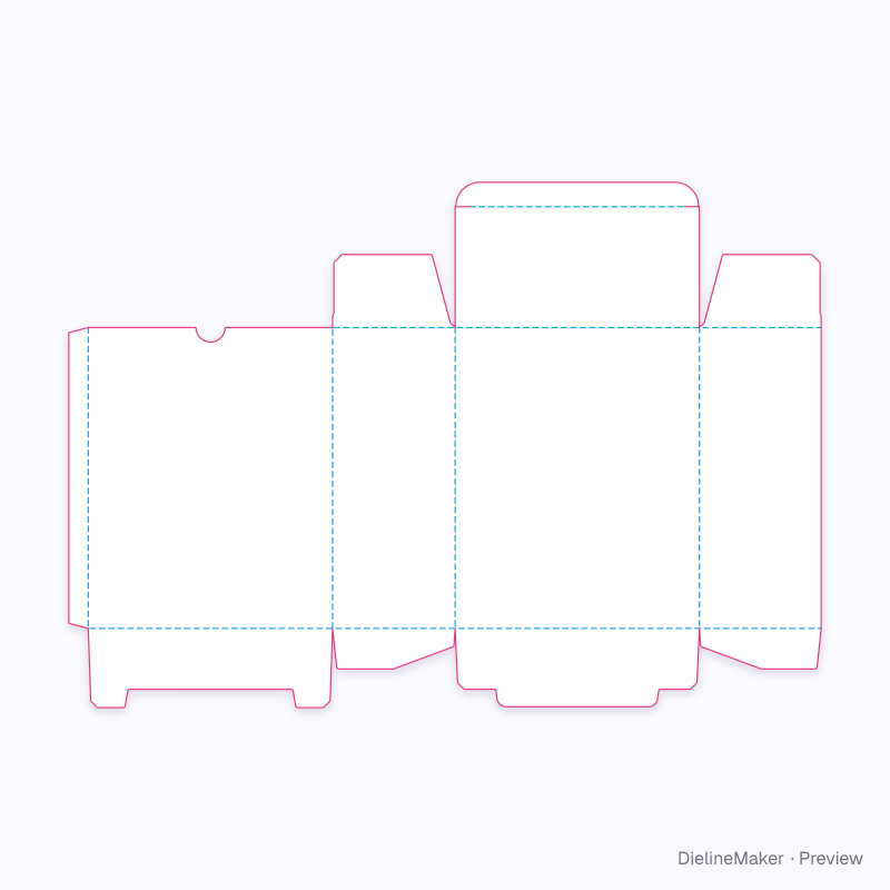 Fragrance gift duo carton — Snap-lock bottom flat dieline