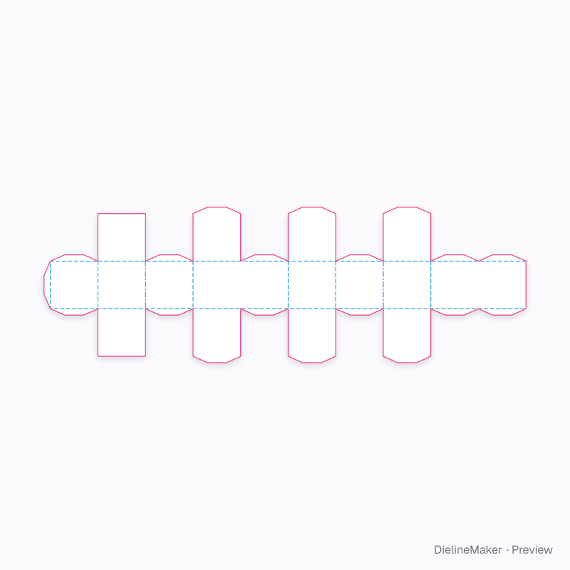 Soma Z piece flat dieline
